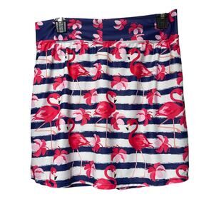 Skort Obsession Dancing Flamingos Pull On Skort Size L